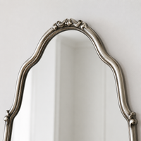 French Retro Full-Length Mirror, 165cm, Dressing Mirror, Mirror, Arch Shape, Shatter-Resistant Processing