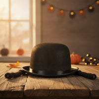 Bowler Hat with Braids for All Genders Costume Bowler Hat Classic for Adults