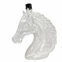 Horse Head Bottle Molded Glass Horse Bottle Home Bar Display for Liquor Storage