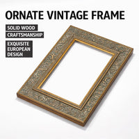 Ornate Picture Frame for Living Room, Embossed Detailing Photo Frame, Art Enthusiast Picture Frame, Birthday Gift Picture Frame Ornate
