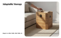 Vintage Look Trunk Distressed Finish Storage Chest Multi-Functional Furniture Long-Lasting Construction for Homeowners