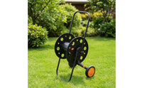 Hose Reel Cart Metal Hose Reel Cart with Wheels Large Capacity for Yard