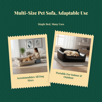 Waterproof Gnaw-Resistant Dog Sofa Bed
Removable Cover