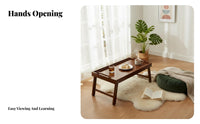 Folding Floor Table Portable Foldable Floor Desk Easy to Clean for woven mat Room