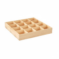 Keeps Items Separate Multicompartment Wooden Box Multifunctional Wooden Sorting Tray Natural Wood Look desktop Organizer Sturdy Construction for hot beverage lovers, Home Organizers, Desktop, Living Room, Kitchen, Bedroom