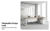 Minimalist Design management Corner Desk with Storage Large Work Surface L-Shaped management Desk with Chair Spacious Layout Office Furniture sturdyDuty Construction for Managers, managements, Professionals, Corporate Environment, Study Room