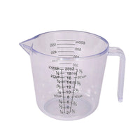 Plastic Measuring Cup Printed Measurement Markings Kitchen Tool Translucent