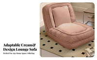 Adjustable Padded Lounger Ergonomic Design Floor Chair Plush Comfort Sturdy Frame for Students, Living Room, Bedroom, Bay nook