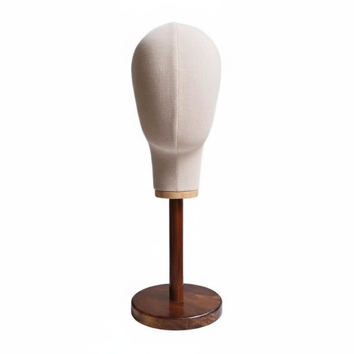 Hat and Hairpiece Display Stand Textile Covered Canvas Mannequin Head Easy To