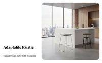 Backless Counter Stool Industrial Design Bar Chair Nordic Design for Cafe Owners