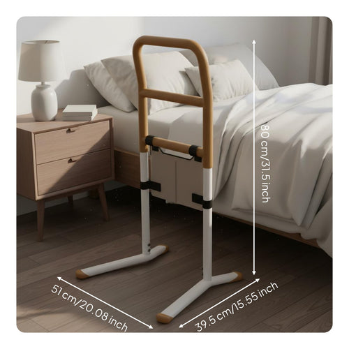 Bedside Assist Rail Fall Avoidance Freestanding Grab Bar Stable Base Assistance Bar Rail for Seniors