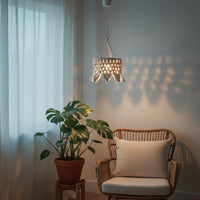 Bohemian Ceiling Light Cover Shade Decorative Woven Rope Light Shade for Bedroom
