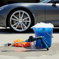 Car Wash with Foam Bottle Multifunctional Long Wand Sprayer Labor-Saving