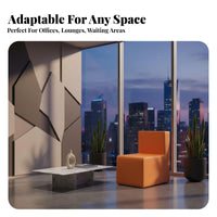 Geometric Section Sofa Set Creative Shape Business-Grade Furniture Customizable-Layout Arrangement No Assembly Required
