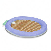 Cooling Mat with Raised Rim Anti-Slip Pet Cooling Mat Woven for Floor