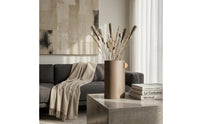 Vase with Side Tab Sculptural Tabletop Vase Vessel Modern Decorative for Living Room, Entryway