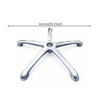 Curved Arms Five-Leg Chair Base Reinforced Office Chair Base Stable