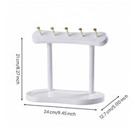 Key Organizer Stand Tray Solid Wood Entryway Key Rack Retro Design Household Storage for Bedside Table