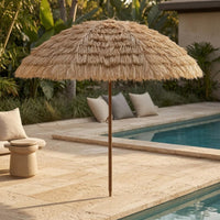 Parasol Round Thatched Parasol Upright Outdoor Shade