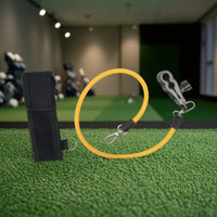 Indoor Golf Training Rod with Resistance Cord Tempo Golf Release Practice Aid Portable Adjustable for Golfers, Home, Office
