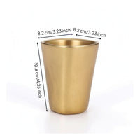 Stainless Steel Cup Heat Resistant Stainless Steel Drinking Cup Portable Cups for Bar, Tea Service