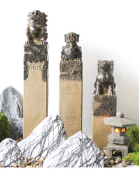 Faux Stone Pillar Garden Ornament