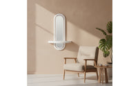 Wall Shelf with Mirror Compact Floating Shelf with Mirror Decorative for Bedroom