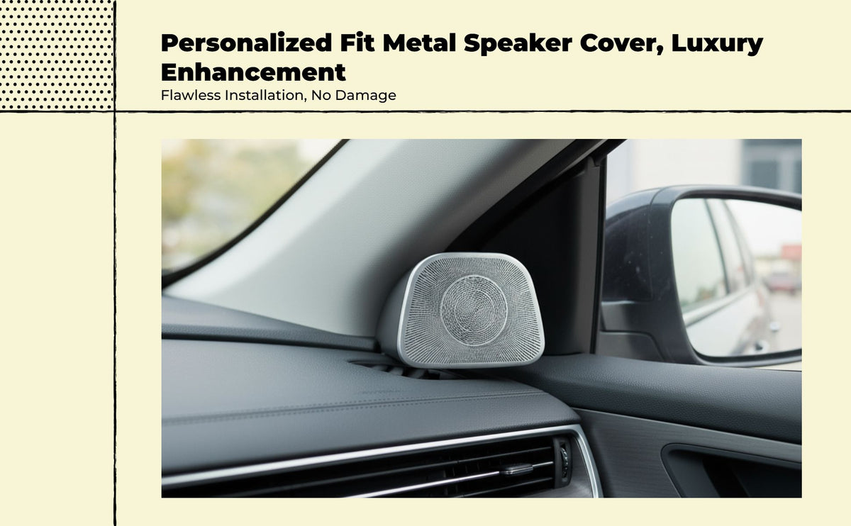 A-Pillar Speaker Cover Stainless Steel for Model 7 M-Series