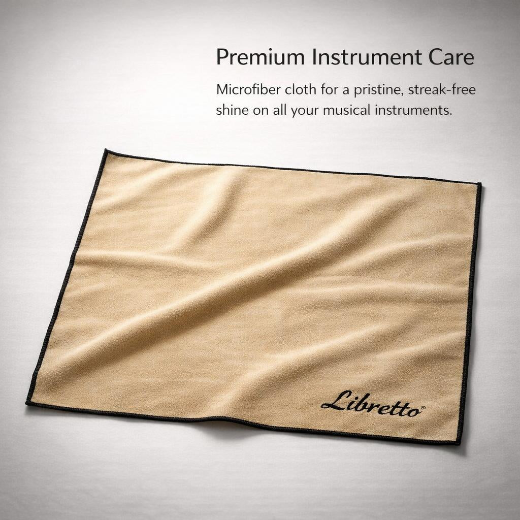Guitar Cleaning Cloth for Musical Instruments, Microfiber Polishing for keyboard string wind Care