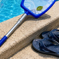 Swimming Pool Debris Rake Lightweight Pool Debris Skimmer Quick Connect for Pond