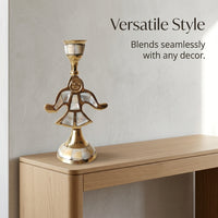 Brass Candle Holder, Retro Aesthetic for Home Decor & Business Gifts