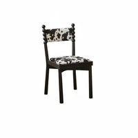 Upholstered Wooden Chair Nordic Design Upholstered Backrest Chair Retro Aesthetic Soft Upholstery for Kitchen, Cafe, Home Office