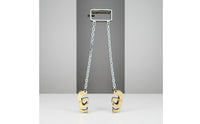 Oil Drum Lifting Clamp Alloy Steel Hook Forklift Drum Grabber Heavy Duty Barrel Lifting Chain Strap for Warehouse, Factory, Construction Site