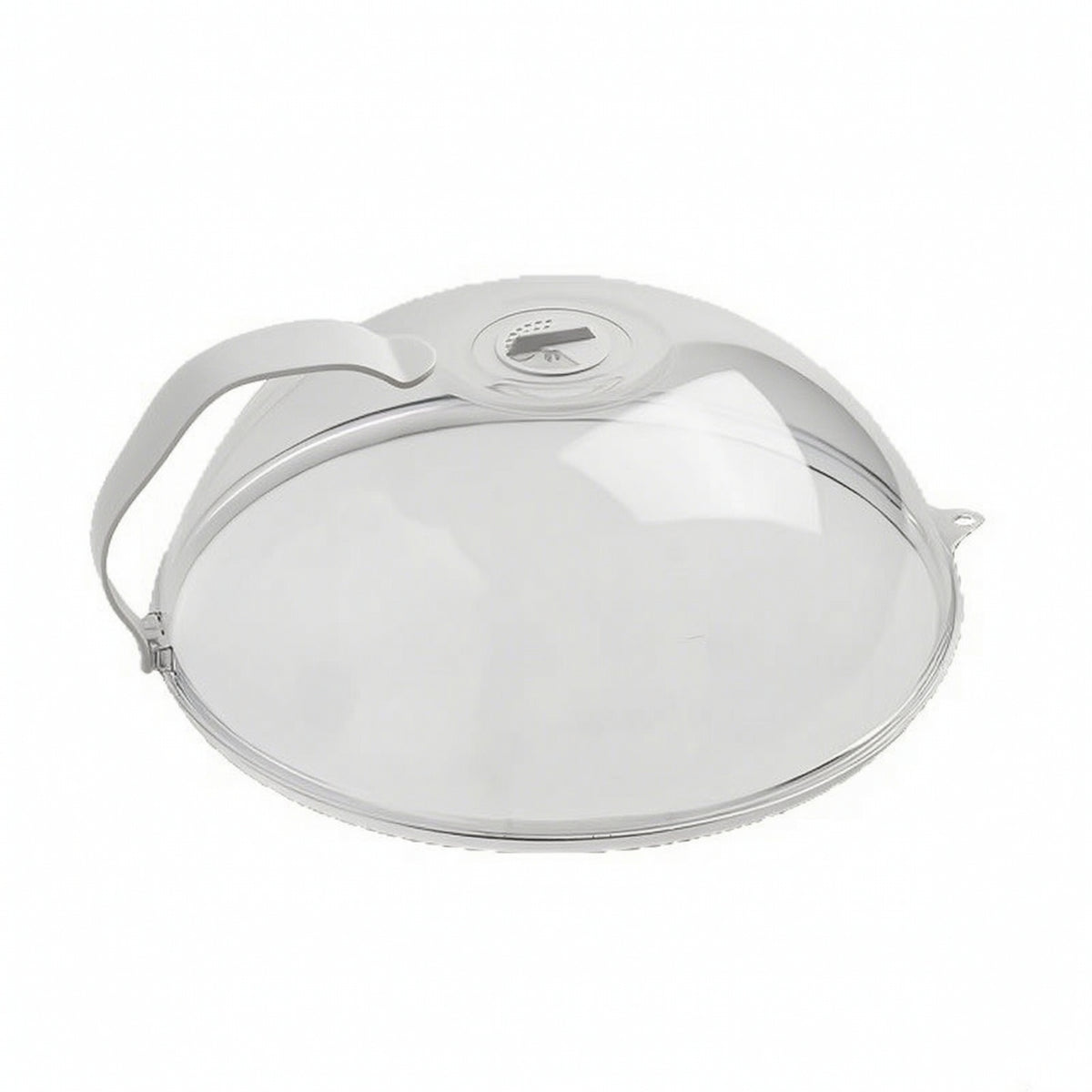 Microwave Splatter Guard Vented Food Cover with Handle Easy Grip for Meal Prep