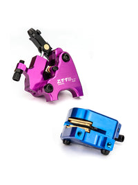 ZTTO Road Bike Hydraulic Disc Brake Caliper, Flat Mount, Dual-Sided Braking, Compatible with 140/160mm Rotors