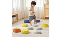 11 Pieces Stepping Stones with Anti-Slip Pads Molded Balance Stepping Stones Balance Blocks Thick Sensory Toy Safe for Children