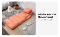 Foldable Design Adjustable spinerest Floor pad Nursing suitable Padded spinerest Seat with Armrests Multi-Functional Lounge Recliner Support for New Mothers, Students, Bay alcove, Nursery, Living Room, Home Office