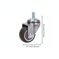 Threaded Stem Caster Wheel Effortless Movement Furniture Part Floor-Friendly