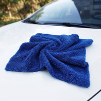 Ultrasonic Heat-Cut Microfibre Towel, 40cm x 40cm Microfiber Cloths for Car Detailing, 350 GSM Absorbency Quick-Dry Microfibre Towel