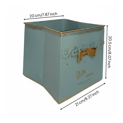 Lace Trim Planter Metal Iron Planter Box Lightweight for Balcony, Courtyard
