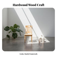 Solid Wood Construction Wooden Side Chair Chinese Design Design Slatted Back Wooden Chair Long-Lasting and Stable Seating Furniture High Weight Capacity for Homeowners, Families, Restaurant Owners, Dining Room, Kitchen, Cafe
