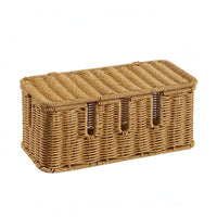 Rattan-Cord-Hider Box Desktop Lidded Cable Box Decorative Handwoven Cord Hider