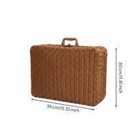 Rattan Suitcase Woven Rattan Storage Case Top Handle
