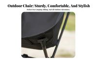High-Back Camp Seat Easy to Fold Folding Chair Lightweight for Picnic, Travelers