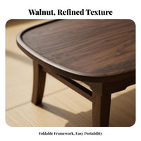 Folding Tea Table Foldable Floor Desk Portable for floor mat Room, Balcony, Adults