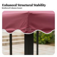 Outdoor Garden Gazebo Protection Outdoor Patio Gazebo Water Resistant 4support Sun Cover for Homeowners, Event Hosts, Courtyard, Backyard, Deck