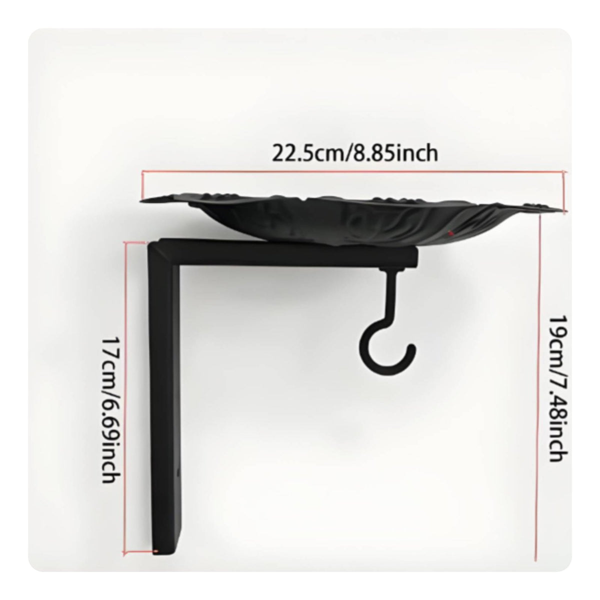 Wall Mounted Bird Feeder Vintage Design Garden Decor Weather-Resistant for Patio