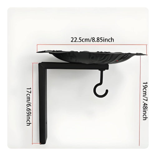 Wall Mounted Bird Feeder Vintage Design Garden Decor Weather-Resistant for Patio