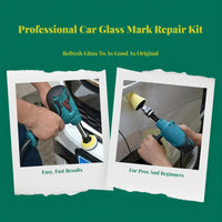 Glass polisher removes windshield marks