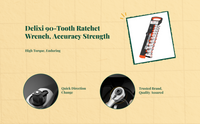 Hex ratchet wrench set with case